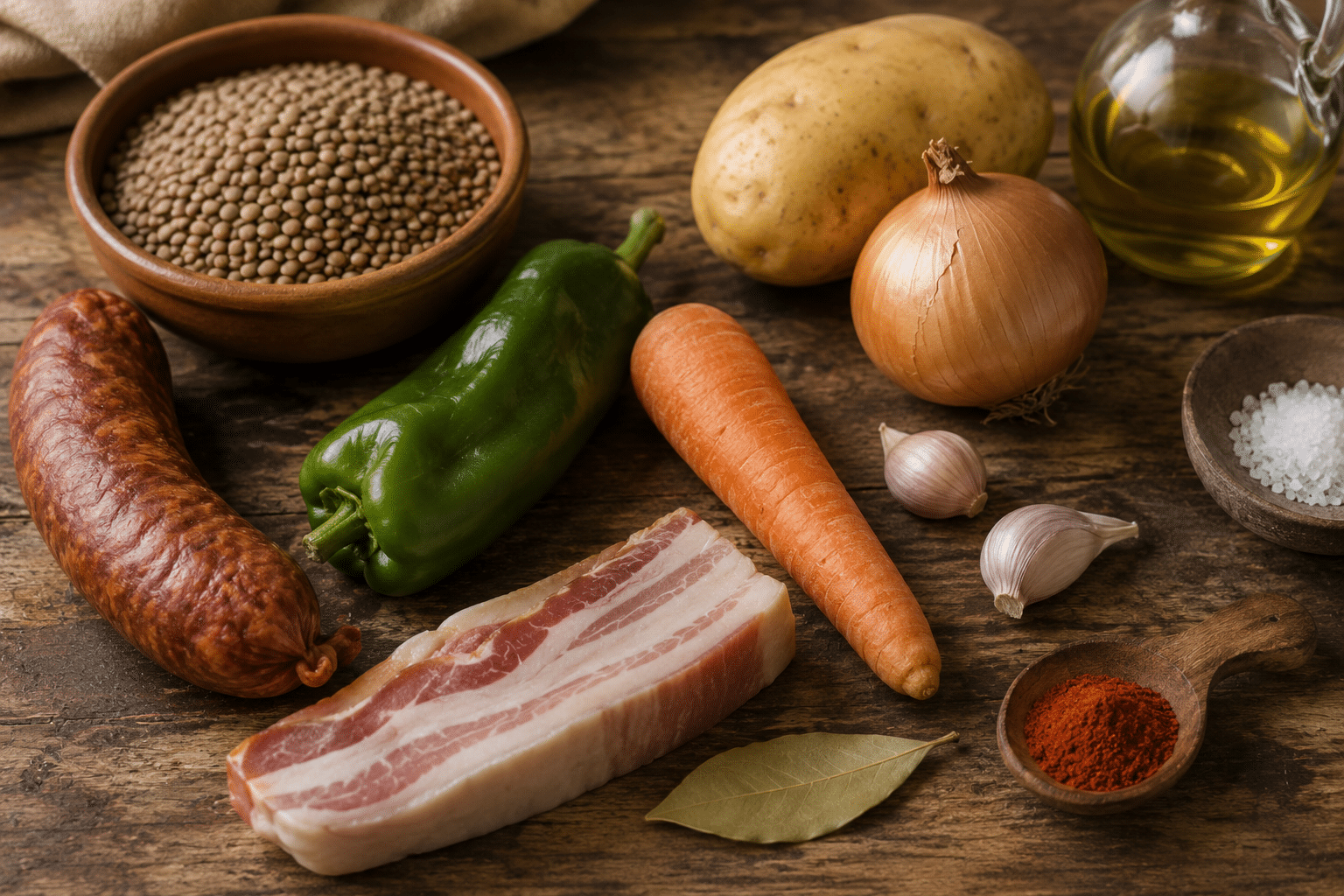 Lentejas a la riojana Ingredientes para lentejas a la riojana