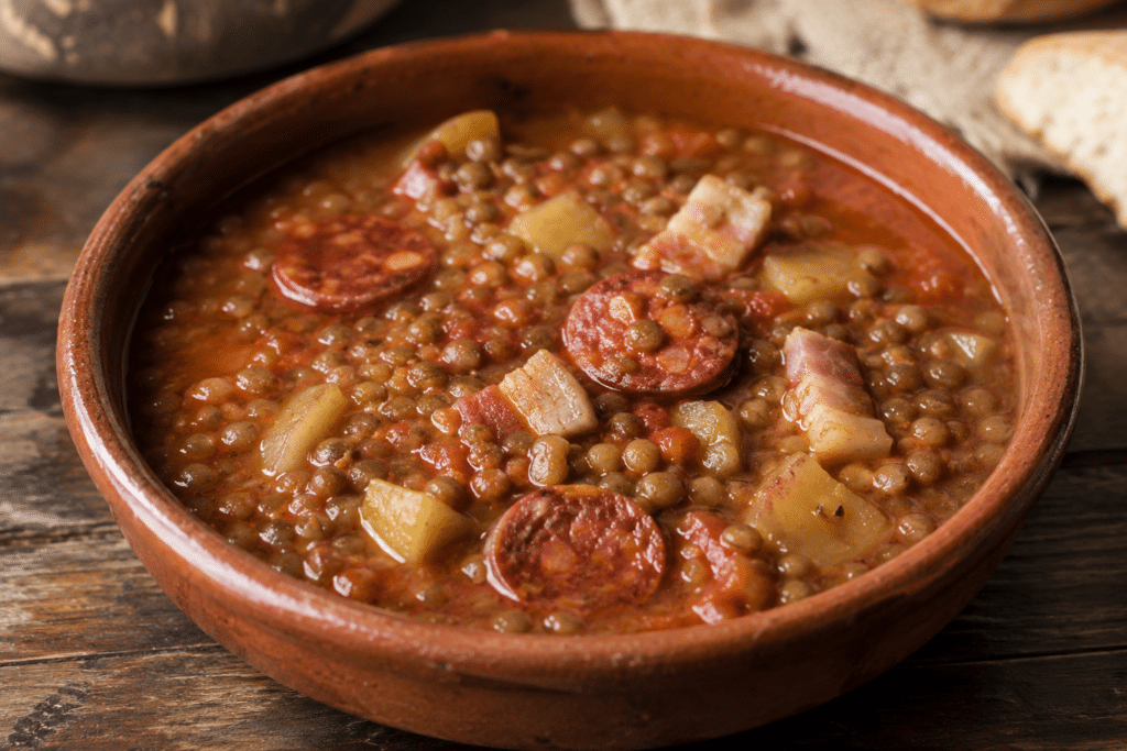 Lentejas a la riojana