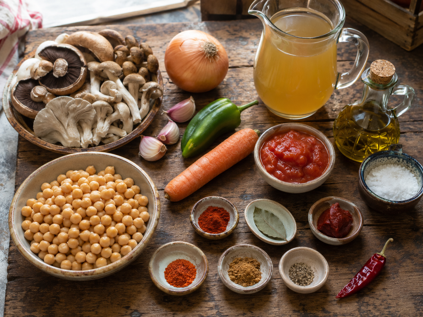 Callos veganos Ingredientes para callos veganos