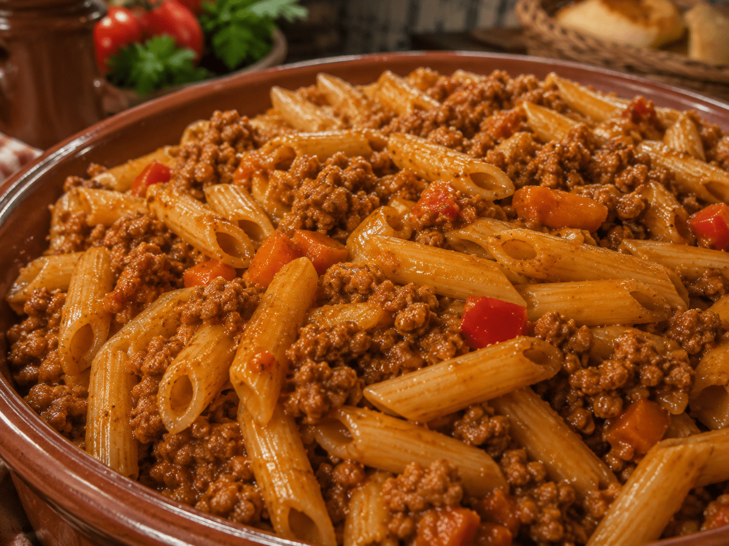Macarrones con carne picada de la abuela Macarrones con carne picada de la abuela