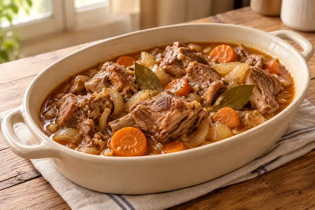Lechazo guisado al estilo de la abuela