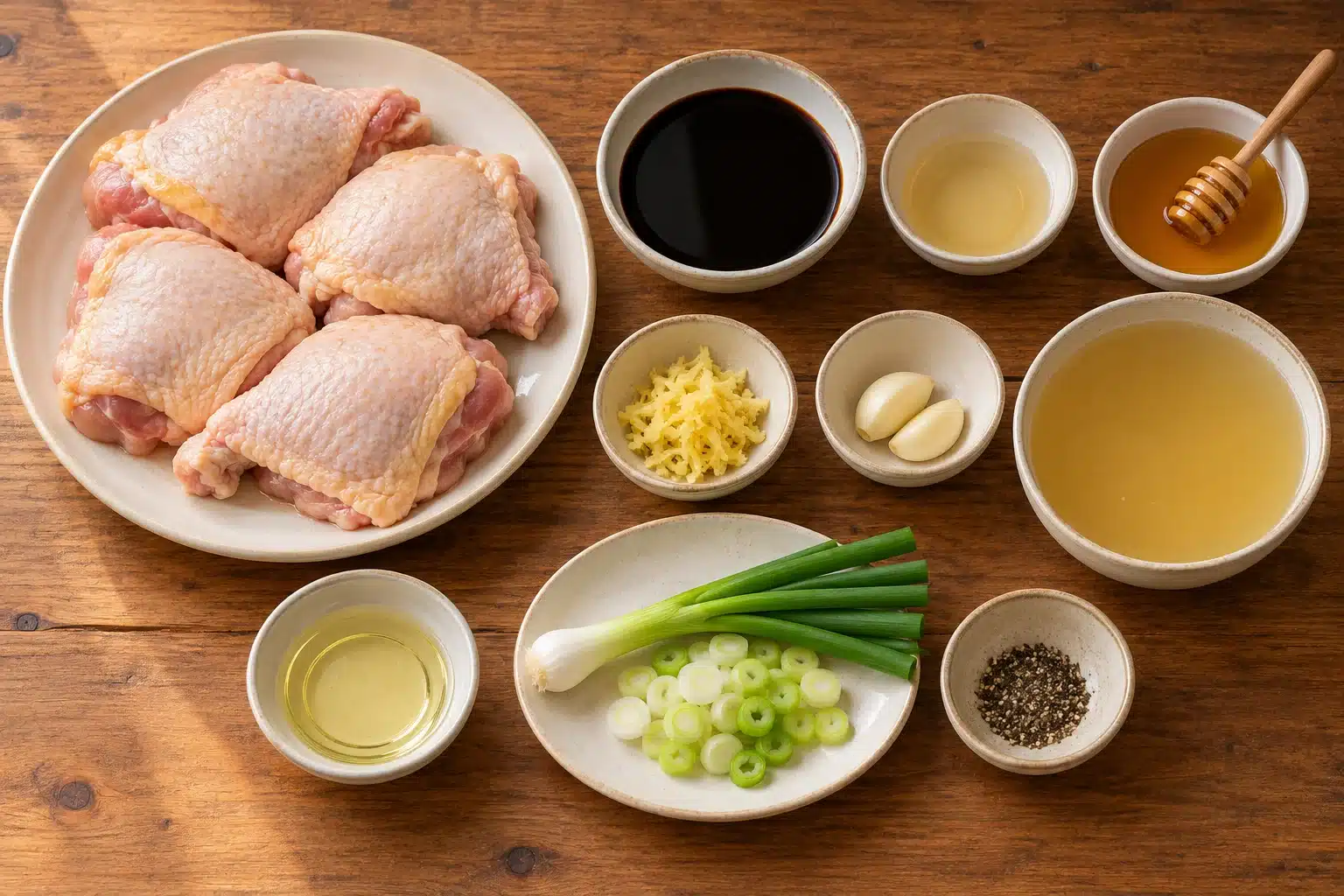Ingredientes para pollo al sillao