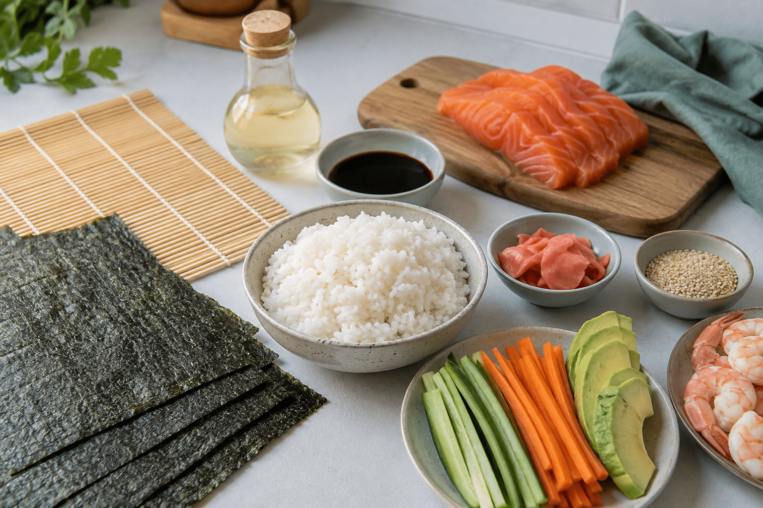 Sushi en Mercadona preparar sushi