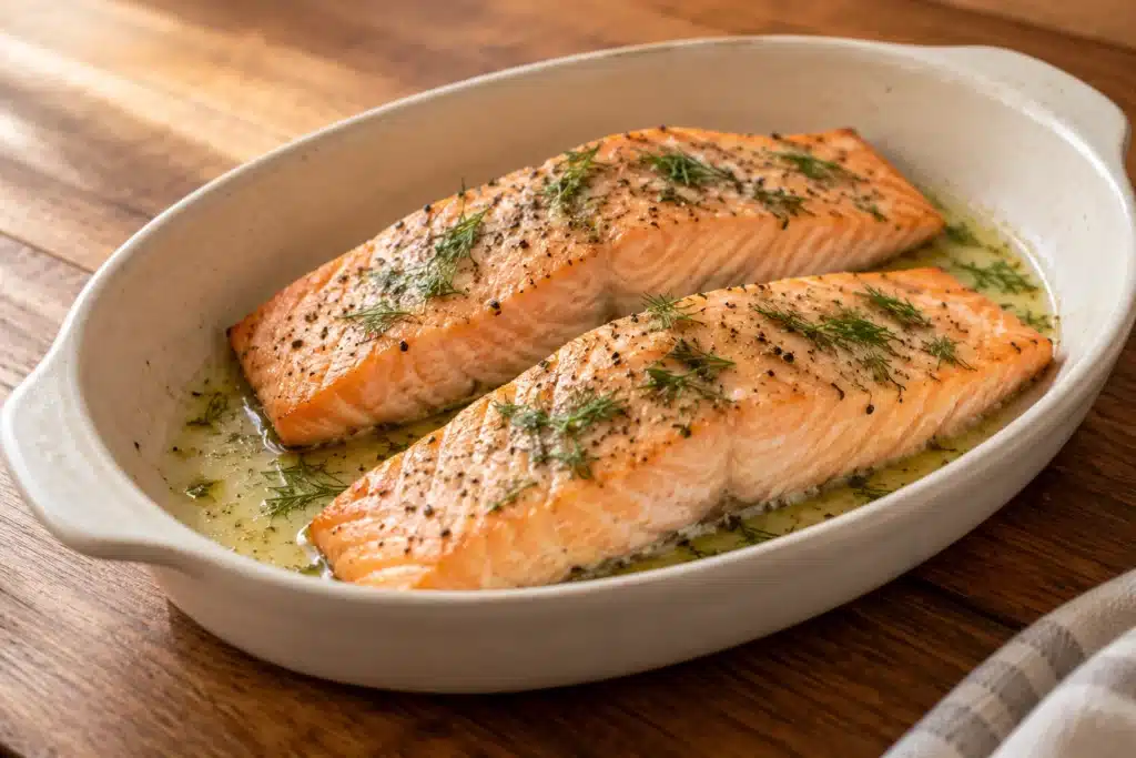 Salmón al microondas