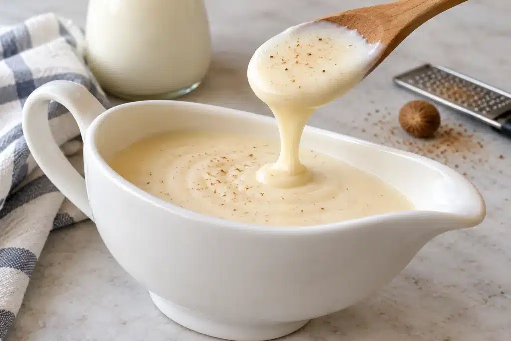 Salsa bechamel casera cremosa y sin grumos