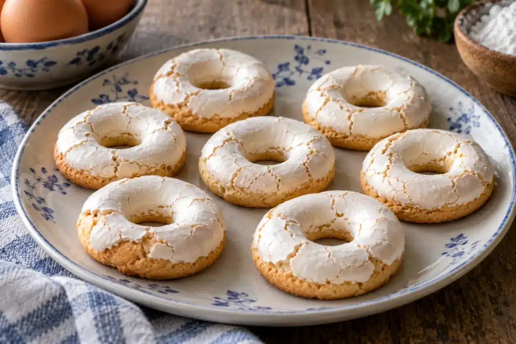 Rosquillas de Santa Clara con merengue