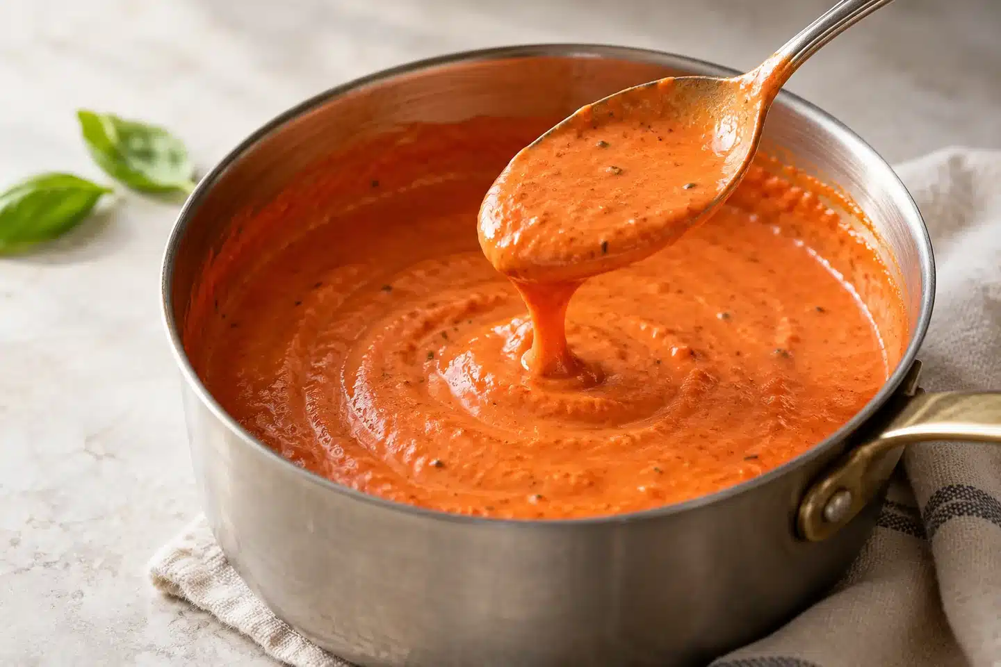 Detalle del resultado de salsa de vodka